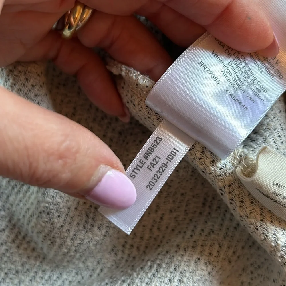 Madewell Quilted Sleeve Hoodie Sweatshirt NB523 - Picture 10 of 11